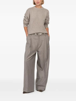 extreme cashmere ribbed trim sweater