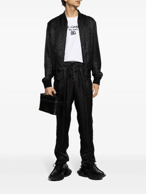Dolce & Gabbana logo-print bomber jacket 