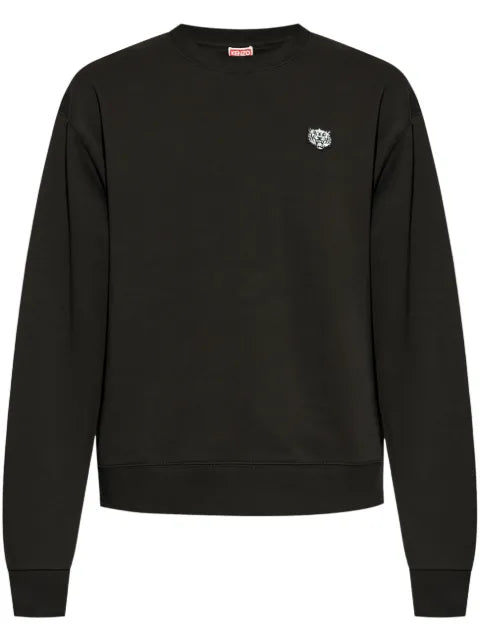 Kenzo logo-patch cotton sweatshirt