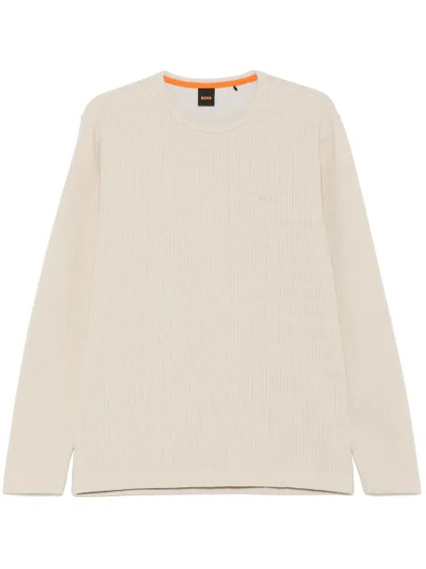 BOSS logo-embroidered sweater