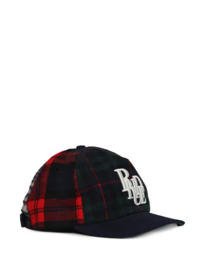 RHUDE Karierte Baseballkappe mit Logo