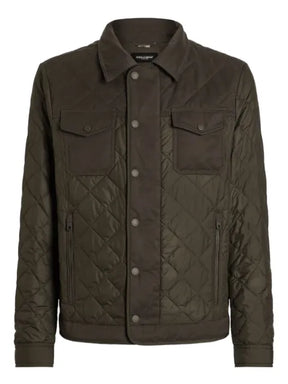 Dolce & Gabbana quilted shirt jacket with flap pocket