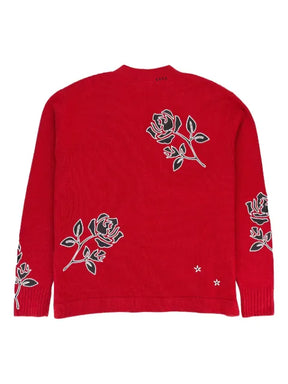 AMIRI rose-appliqué cardigan