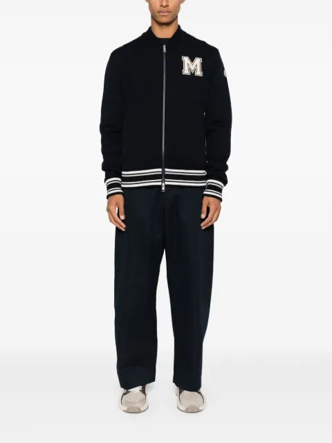 Moncler contrast-panel cardigan