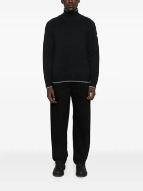 Moncler turtleneck ribbed sweater