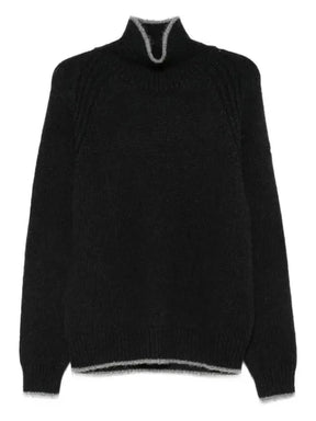 Moncler turtleneck ribbed sweater
