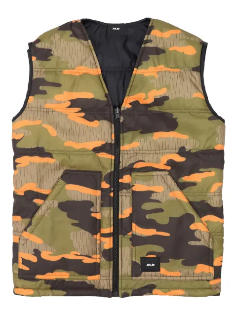 ArkAir full-zip patterned reversible gilet