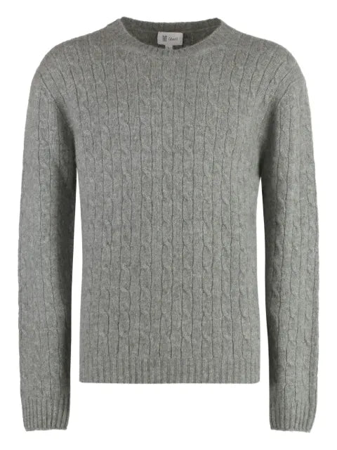 THE (Alphabet) cable-knit sweater