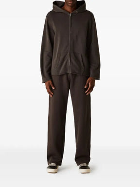 Les Tien raw-edge zip-up hoodie