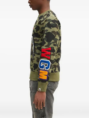 A BATHING APE® 1St Camo Shark Crewneck sweatshirt
