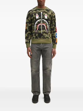 A BATHING APE® 1St Camo Shark Crewneck sweatshirt