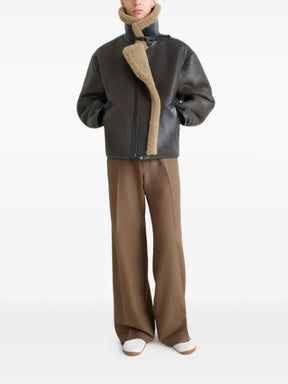 LEMAIRE shearling-trim jacket