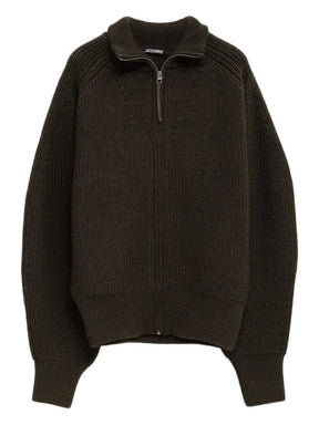 Jacquemus zip-front ribbed cardigan