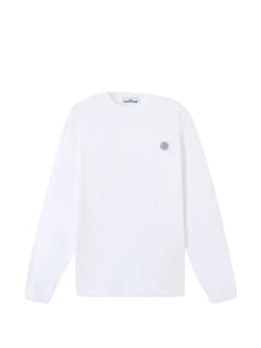 Stone Island logo-patch long-sleeve T-shirt