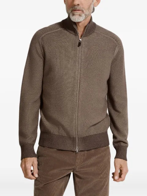 Zegna zip-up cardigan