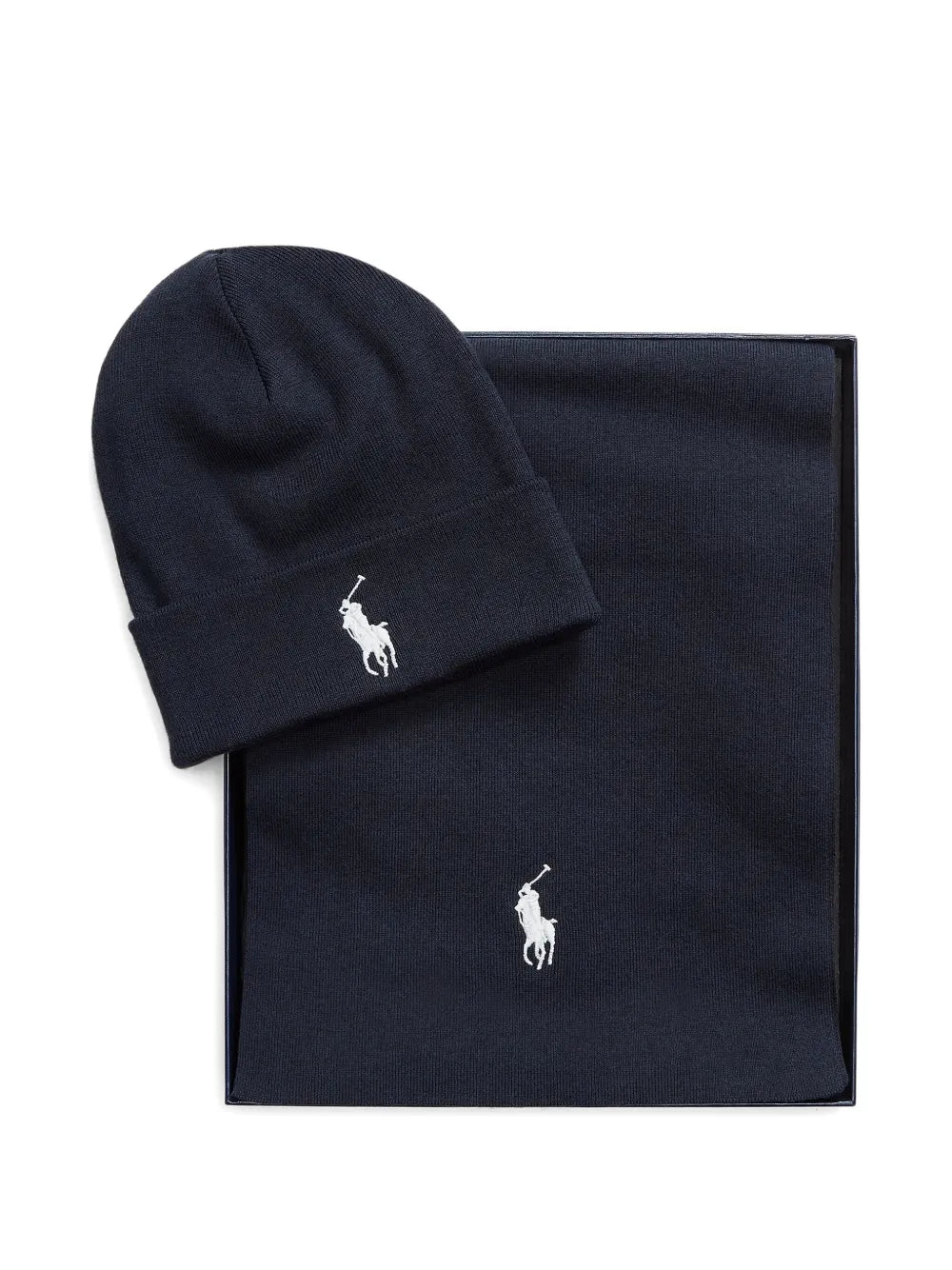 Polo Ralph Lauren Set aus Mütze und Schal mit Logo-Stickerei