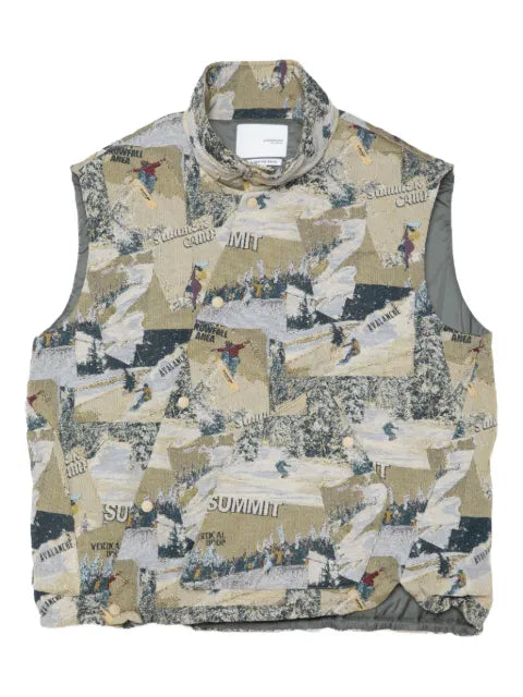 Yoshiokubo photograph-print gilet