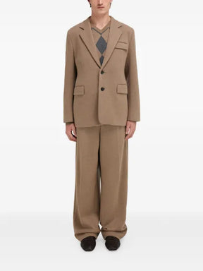 Ferragamo single-breasted flap-pocket blazer