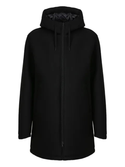 Herno hooded zip-up jacket