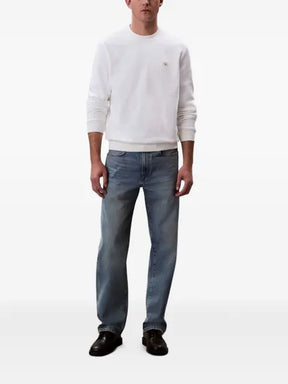 Calvin Klein logo-patch crew-neck sweatshirt