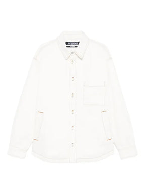 Jacquemus contrast-stitch shirt jacket