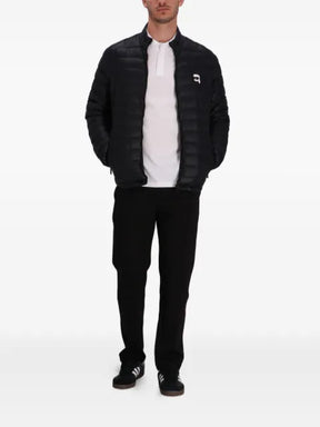 Karl Lagerfeld quilted logo jacket