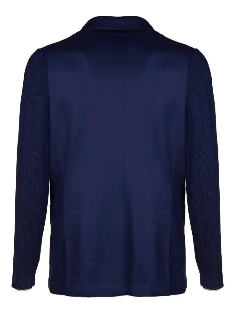 Eleventy knitted-sleeves blazer
