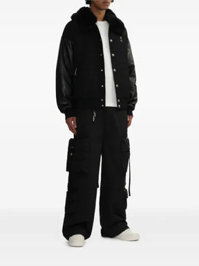 A BATHING APE® bomber jacket with collar trim