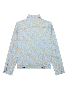 Casablanca monogram-jacquard denim jacket