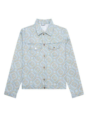 Casablanca monogram-jacquard denim jacket