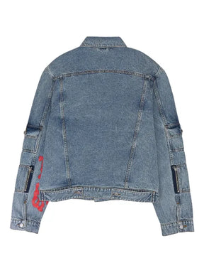 SP5DER flap-pocket denim jacket