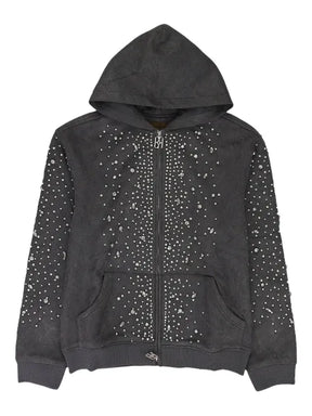BIRTH OF ROYAL CHILD pearl-embellished zip-up hoodie