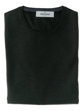 Gran Sasso round-neck wool sweater