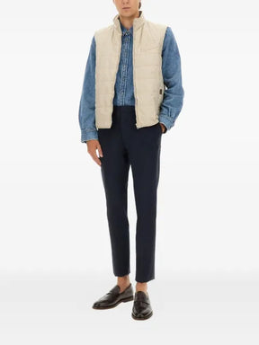 Fay quilted zipped gilet