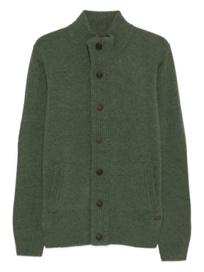 Barbour Cardigan with elbow patch
