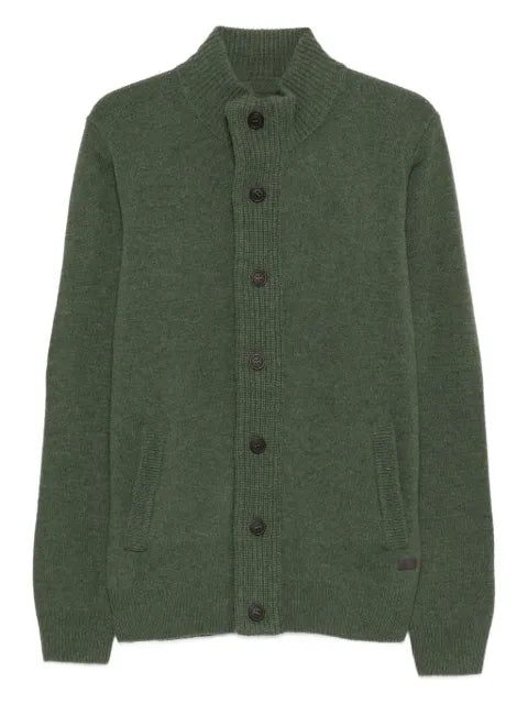 Barbour Cardigan with elbow patch