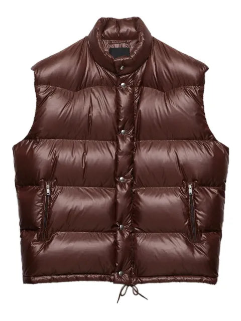 Prada quilted stand-up collar gilet