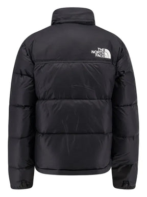 The North Face logo-embroidered puffer jacket
