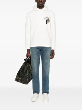 Emporio Armani logo-patch hooded sweater