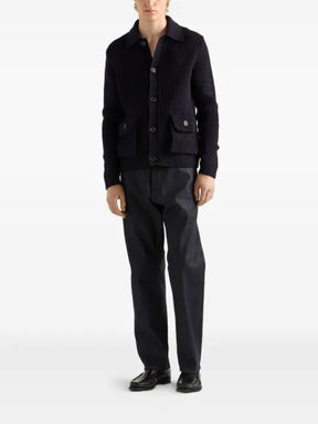 Prada ribbed cardigan