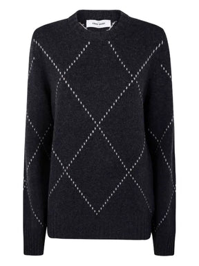 Gran Sasso diamond-pattern wool sweater