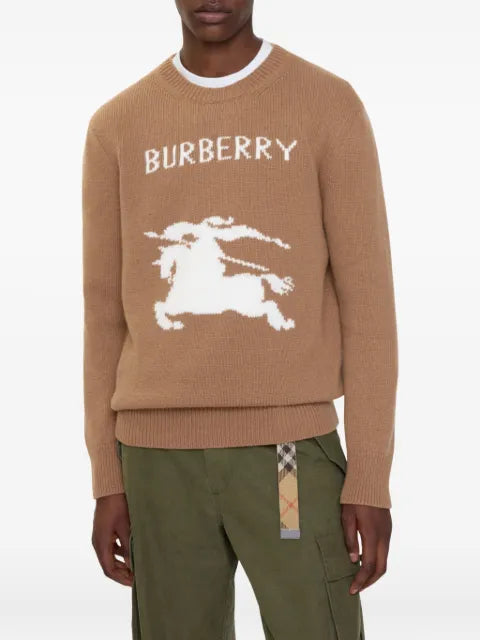 Burberry equestrian-knight wool-blend sweater