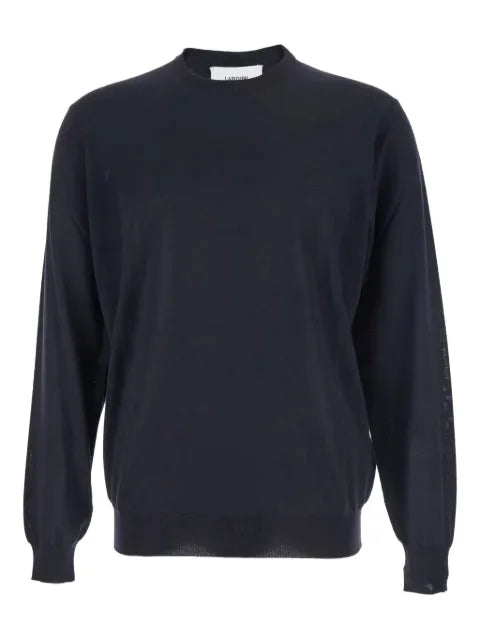 Lardini crewneck ribbed-hem sweater