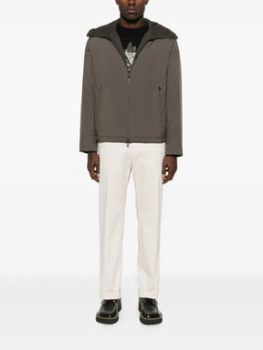 Emporio Armani hooded zip-front jacket