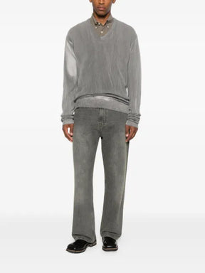 OUR LEGACY V-neck ribbed-trim sweater