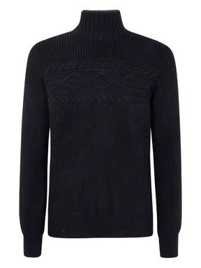 Zegna cable-knit high-neck sweater