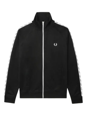 Fred Perry logo-tape track jacket