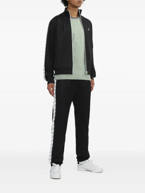 Fred Perry logo-tape track jacket