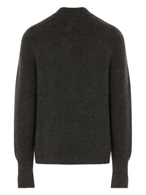 Barbour zip-fastening ribbed-knit cardigan