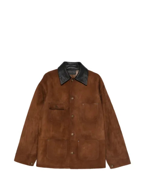 Prada suede caban jacket